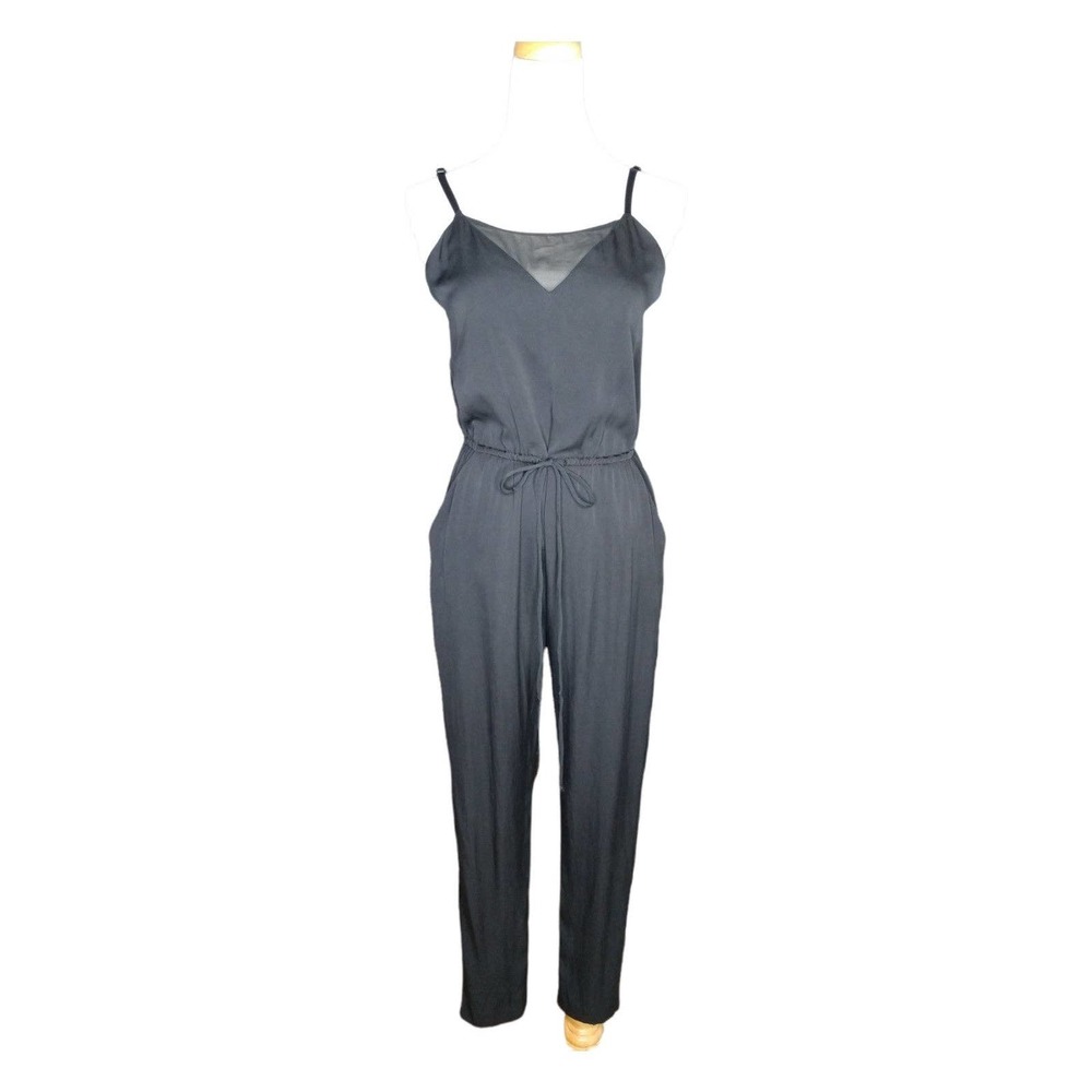 Milly Silk Jumpsuit Size 0 Black